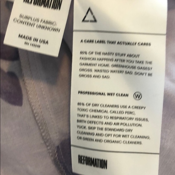 Reformation Purple Keene Monroe button front dress - Picture 8 of 8